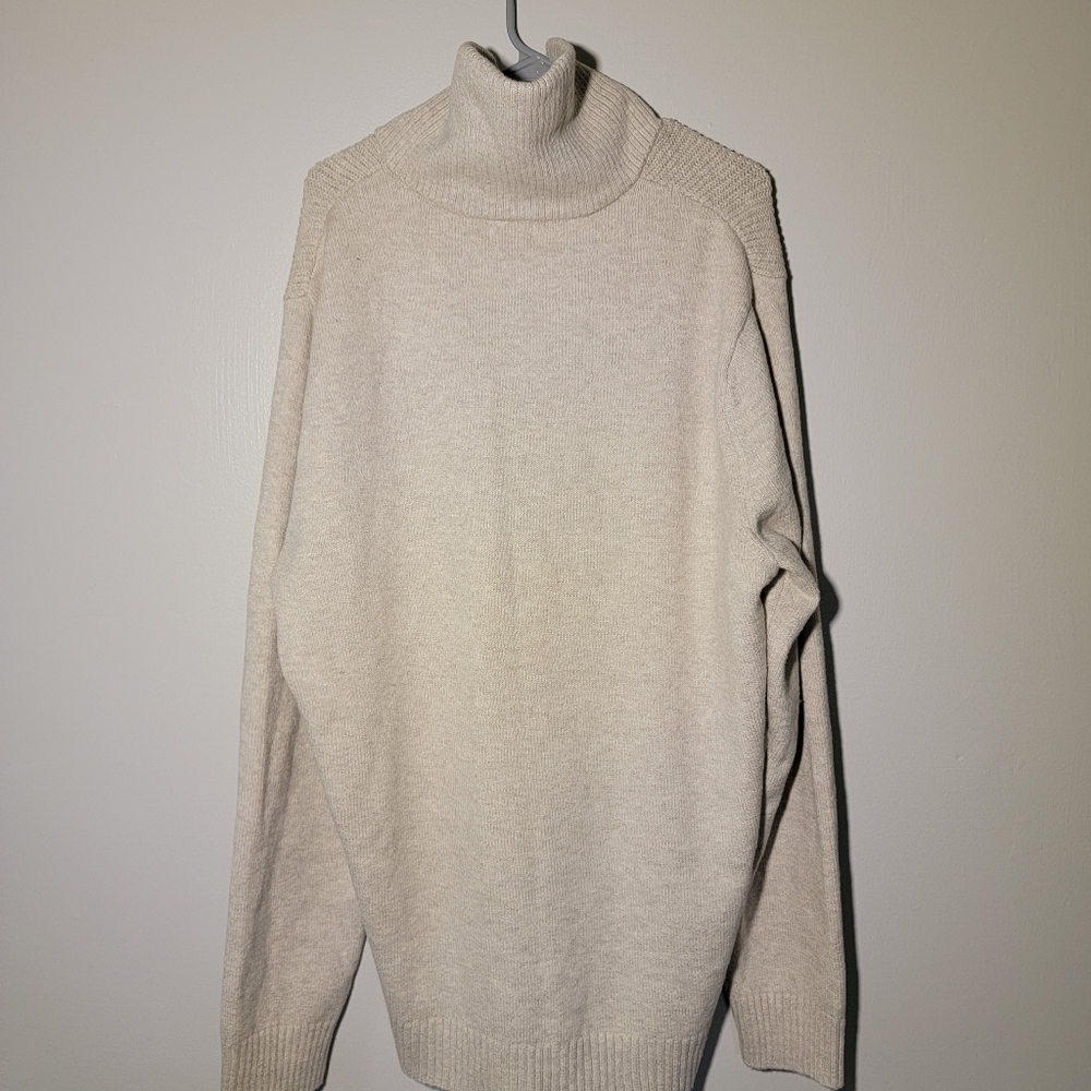 Men's High Neck Single Button Sweater